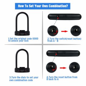 amazer bike lock instruction