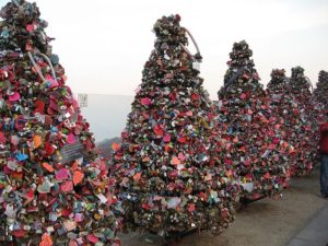 most famous love lock bridge