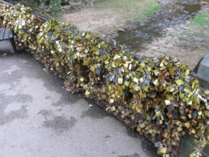 most famous love lock bridge